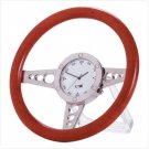Wood Racer Steering Wheel Clock