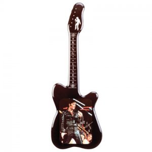 Guitar-Shaped Elvis Wall Clock