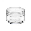 Free Shipping Lot 300 - 6ml clear jar with natural cap