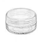 Free Shipping Lot 200 - 10 ml clear jar with natural cap