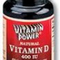 Vitamin D Softgel caps 400 IU 250 Count
