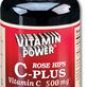 Rose Hips Vitamin C Plus 500 mg Tablets 100 Count