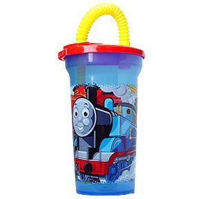 THOMAS 15OZ FUN SIP CUP WITH STRAW