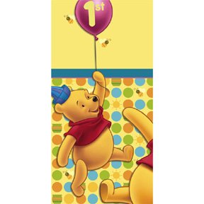 POOH'S FIRST BDAY TABLECOVER
