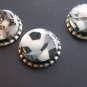 Set of 5 Soccer Ball Bottle Caps Great For Scrapbooking, Hair bows, Necklaces