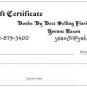 Gift Certificate