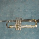 Vintage 50's trumpet style silver coronet