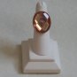 PEACH CRYSTAL RING W/ GOLD SETTING, SIZE 5.5-6