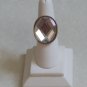 CRYSTAL RING W/ GOLD SETTING, SIZE 6.5-7