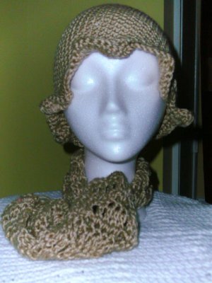 Hand Made Crochet Hat and Scarf Set