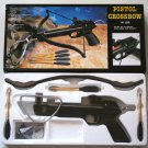 80 Pound Draw Black Crossbow Pistol With Arrows