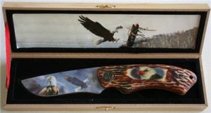 New!  Rocky Mountain Eagle Knife with display box