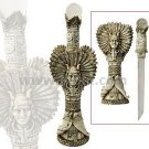 NIB! - Large Size Statue With Dagger Display
