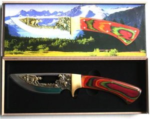 New! - Trail's End Wild West Collectable Knife w/case