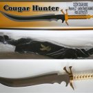 New!  22" Custom Cougar Bowie Knife with leather sheath