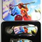 Reproduction (2) Indian & Wolf Folding Knives w/Case