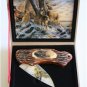 New! - Winter Deer & Pheasant Folding Knife With Box