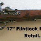 New! - 17 Inch Replica Flintlock Pistol With Stand
