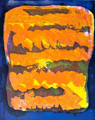 Ahaahead!, a benefit print by Frank Bowling