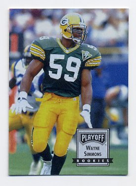 1993 Playoff Contenders Football #131 Wayne Simmons RC - Green Bay Packers