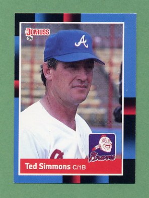 1988 Donruss Baseball #560 Ted Simmons - Atlanta Braves