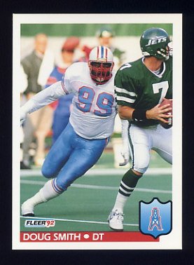 1992 Fleer Football #156 Doug Smith - Houston Oilers