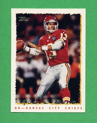 1995 Topps Football #409 Steve Bono - Kansas City Chiefs