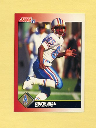 1991 Score Football #215 Drew Hill - Houston Oilers