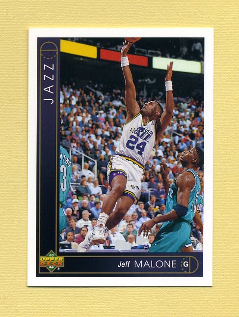 1993-94 Upper Deck Basketball #052 Jeff Malone - Utah Jazz