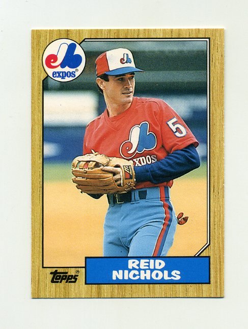 1987 Topps Traded Baseball #087T Reid Nichols - Montreal Expos