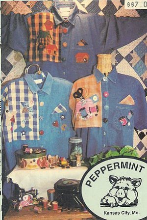Sewing Pattern Denim Shirt Embellishment Birdhouse Angel Seamstress Wearable Art