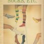 Vintage Socks Leggings Knitting Leaflet Toe Socks Argyles Irish Cable Leg Warmers Boot Toppers