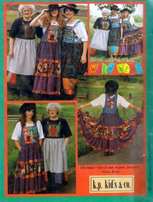 Uncut Women's Sewing Pattern Art to Wear Western Style Apple Jumper Decorative Applique Sz 8 to 20
