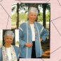 Womens Sewing Pattern Shawl Collar Jacket Silk Ribbon Embroidery Cutwork Patchwork Collar Uncut