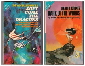 Dean Koontz Ace Double Science Fiction PB Soft Come the Dragons and Dark of the Woods 1970
