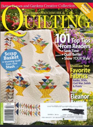 American Patchwork & Quilting April 2010 Eleanor Burns 101 Reader's Tips 8 Quilt Projects