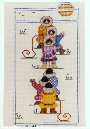 Cross Stitch Pattern Alaskan Eskimo Tug of War Meredith Mark Designs