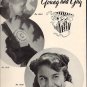 Vintage 1940s Crochet Hat Headwear Millinery Booklet Fascinating Toppers