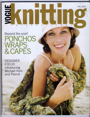 Vogue Knitting Fall 2004 Michael Kors Pierrot Ponchos Wraps Capes Crocheted Embellishment