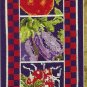 Cross Stitch Pattern Chart Leaflet Sun Garden Tomatoes Egglplant Sunflower Bell Pull Color Chart