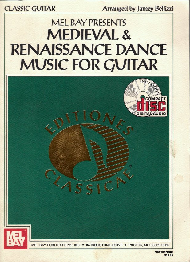Mel Bay Medieval & Renaissance Dance Music for Guitar Instruction Book with CD