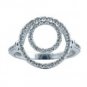 Women's Circles White Gold Diamond Ring