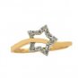 Yellow Gold and Diamond Star Ring