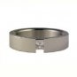 Created Diamond and Stainless Steel Princess Cut Rings