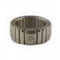 Rings: Stainless Steel Created Diamond Stretch Rings