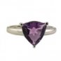 Birthstone Rings - White Gold Amethyst Birthstone Ring