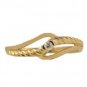Diamond and Yellow Gold Braided Ring