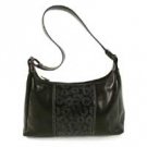 Leather handbag, 'Ebony Universe' 181490