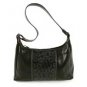 Leather handbag, 'Ebony Universe' 181490