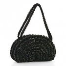 Soda pop-top handbag, 'Rustic Black Fan' 181493